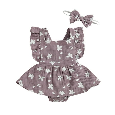 HZEWLS Infant Baby Girls Romper Dress Bow Headband Newborn Romper Fashion Baby Clothing (Purple 12-18M)
HZEWLS Infant Baby Girls Romper Dress Bow Headband Newborn Romper Fashion Baby Clothing (Purple 12-18M)