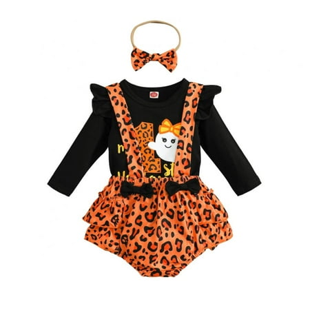 SYNPOS 3PCS Toddler Baby Girls Halloween Outfit My 1st Halloween Romper Suspender Skirt Headband Halloween Clothes Outfits Bodysuit
SYNPOS 3PCS Toddler Baby Girls Halloween Outfit My 1st Halloween Romper Suspender Skirt Headband Halloween Clothes Outfits Bodysuit