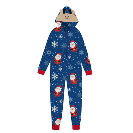 Parent-child Warm Christmas Set Printed Home Wear Hooded Pajamas Moms Jumpsuit
Parent-child Warm Christmas Set Printed Home Wear Hooded Pajamas Moms Jumpsuit