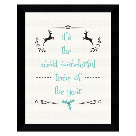 Amanti Art Most Wonderful Framed Christmas Wall Art by Jo Moulton