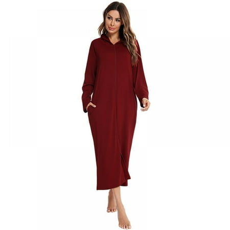 Women Nightgown Long Sleeve Nightshirt Full Length Maxi Warm Winter Loungewear Plus Size Sweatshirt House Dress
Women Nightgown Long Sleeve Nightshirt Full Length Maxi Warm Winter Loungewear Plus Size Sweatshirt House Dress