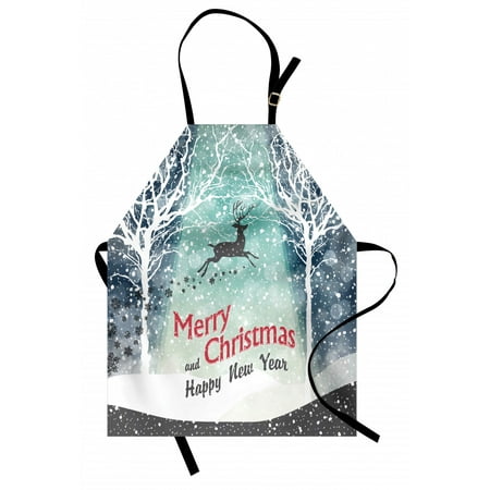 New Year Apron Merry Christmas Snowing Woodland Trees and Flying Reindeer Winter Themed Graphic Unisex Kitchen Bib with Adjustable Neck for Cooking Gardening Adult Size Multicolor by Ambesonne
New Year Apron Merry Christmas Snowing Woodland Trees and Flying Reindeer Winter Themed Graphic Unisex Kitchen Bib with Adjustable Neck for Cooking Gardening Adult Size Multicolor by Ambesonne