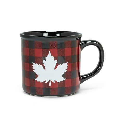 Set of 12 Maple Leaf Check Mug