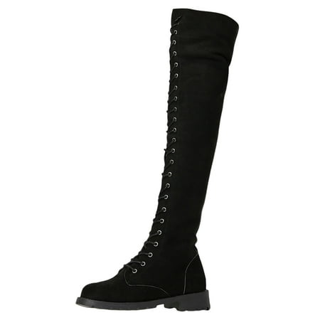 Eudgs Women s Fashion Autumn Winter Over Knee Lace Up Boots Flat Low Heel Solid Color Suede Boots Sexy Boots for Women over The Knee Platform Knee High Womens Rain Boots Size 9 Women Dress Boots with
Eudgs Women s Fashion Autumn Winter Over Knee Lace Up Boots Flat Low Heel Solid Color Suede Boots Sexy Boots for Women over The Knee Platform Knee High Womens Rain Boots Size 9 Women Dress Boots with