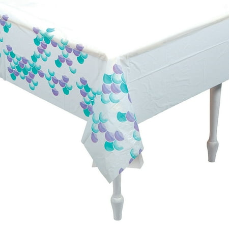 Mermaid Sparkle Plastic Tablecover - Party Supplies - 1 Piece