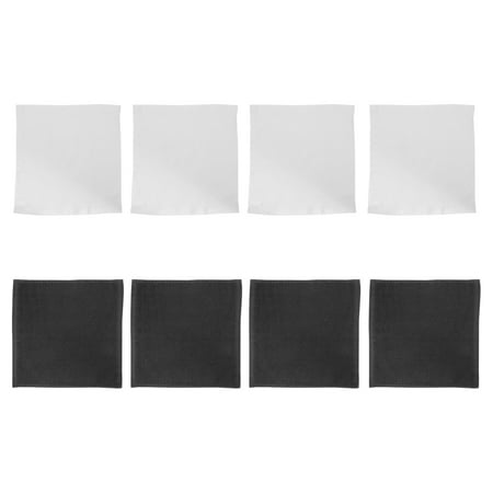 8Pcs Practical Kitchen Dish Towels Cleaning Towels Cloths (Black White)