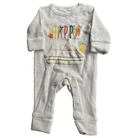 Infant Baby Happy Thermal Cotton Long Sleeve Oatmeal Beige Bodysuit Romper 9M
Infant Baby Happy Thermal Cotton Long Sleeve Oatmeal Beige Bodysuit Romper 9M