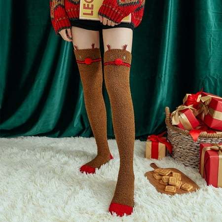 Coral Fleece Over The Knee High Socks Stockings Women Christmas Socks Warm Thick Socks
Coral Fleece Over The Knee High Socks Stockings Women Christmas Socks Warm Thick Socks