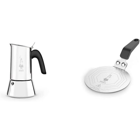 Venus 6-Cup Stainless Steel Induction-Capable Stovetop Espresso Maker Silver & Stainless Steel Plate Heat Diffuser Cooking Induction Adapter Steel
Venus 6-Cup Stainless Steel Induction-Capable Stovetop Espresso Maker Silver & Stainless Steel Plate Heat Diffuser Cooking Induction Adapter Steel