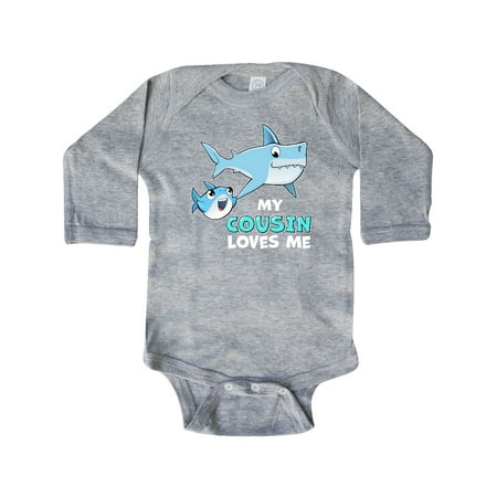 Inktastic My Cousin Loves Me with Cute Sharks Gift Baby Boy or Baby Girl Long Sleeve Bodysuit
Inktastic My Cousin Loves Me with Cute Sharks Gift Baby Boy or Baby Girl Long Sleeve Bodysuit
