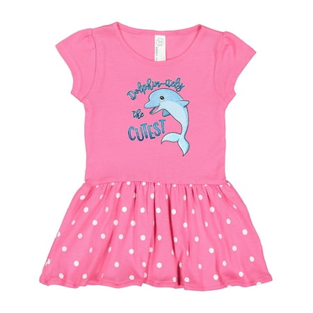 Inktastic Dolphin-itely the Cutest Gift Toddler Girl Dress