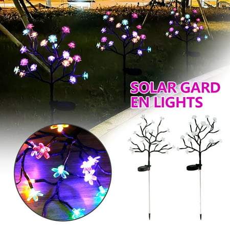 2Pack Beautiful 20 LED Fairy Flower Lights Solar Lights Outdoor Decorative Solar Garden Lights Waterproof Multi-color Solar Cherry Blossom Light for Walkway Patio Yard Garden Lawn 
2Pack Beautiful 20 LED Fairy Flower Lights Solar Lights Outdoor Decorative Solar Garden Lights Waterproof Multi-color Solar Cherry Blossom Light for Walkway Patio Yard Garden Lawn