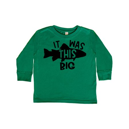 Inktastic It Was This Big Fishing Humor Gift Toddler Boy or Toddler Girl Long Sleeve T-Shirt 
Inktastic It Was This Big Fishing Humor Gift Toddler Boy or Toddler Girl Long Sleeve T-Shirt
