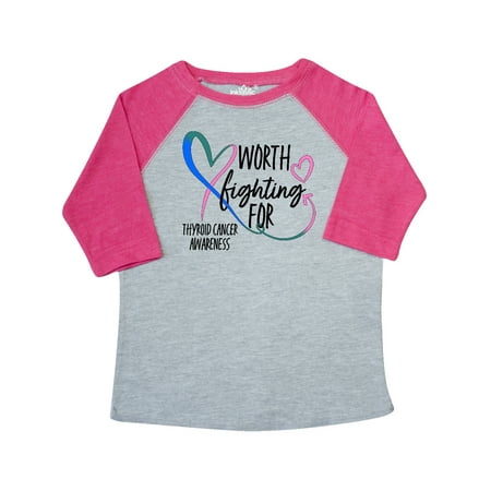 Inktastic Thyroid Cancer Awareness Pink Blue Teal Heart Ribbon Gift Toddler Boy or Toddler Girl T-Shirt
Inktastic Thyroid Cancer Awareness Pink Blue Teal Heart Ribbon Gift Toddler Boy or Toddler Girl T-Shirt