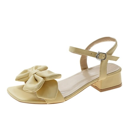 Sandals Women Sandals for Women Ladies Heel High Heel Bownot Casual Shoes Womens Sandals Pu Yellow 38
Sandals Women Sandals for Women Ladies Heel High Heel Bownot Casual Shoes Womens Sandals Pu Yellow 38