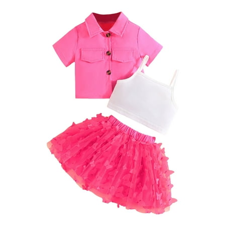 Toddler Girls Summer Short Sleeve Solid Color Prints Tops Skirt Coat 3PCS Outfits Clothes Set Clothes Baby Girl Fall Clothes Newborn Halloween Outfit Girl Toddler Girls Birthday Shirts
Toddler Girls Summer Short Sleeve Solid Color Prints Tops Skirt Coat 3PCS Outfits Clothes Set Clothes Baby Girl Fall Clothes Newborn Halloween Outfit Girl Toddler Girls Birthday Shirts