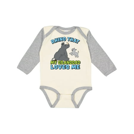 Inktastic Rhino That My Granddad Loves Me with Cute Rhinos Gift Baby Boy or Baby Girl Long Sleeve Bodysuit
Inktastic Rhino That My Granddad Loves Me with Cute Rhinos Gift Baby Boy or Baby Girl Long Sleeve Bodysuit