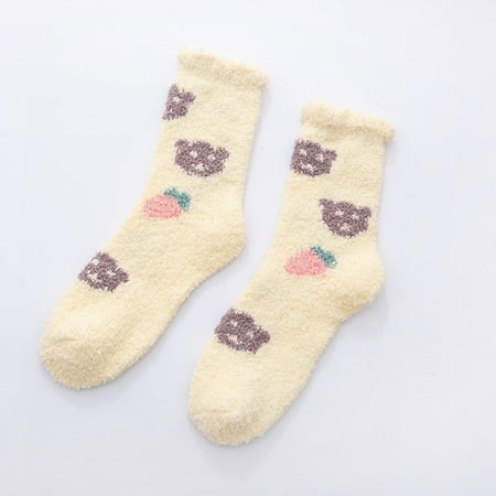 Qazqa Womens Winter Socks Print Socks Funny Socks For Women Novelty Funky Cute Sock Thermal Socks