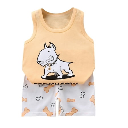 Clearance! Gallickan Toddler Boys Shorts Set Toddler Kids Baby Boys Girls Fashion Cute Sleeveless Vest Shorts Cartoon Print Casual Suit Sizes 6M-5T
Clearance! Gallickan Toddler Boys Shorts Set Toddler Kids Baby Boys Girls Fashion Cute Sleeveless Vest Shorts Cartoon Print Casual Suit Sizes 6M-5T