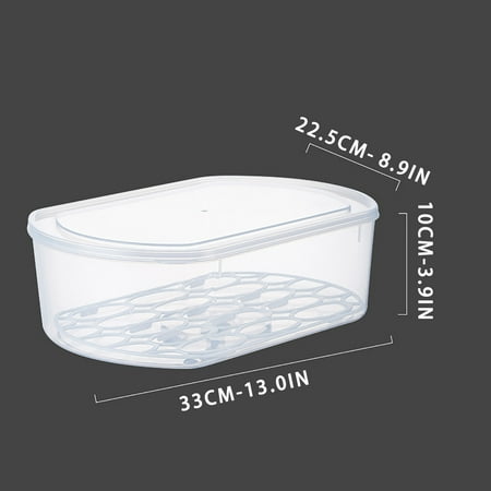 Ikevan Fruit and Vegetable Sorting Box Heatable Freezing Thawing Storage Box Dripping Fresh-Keeping Box L One Size
Ikevan Fruit and Vegetable Sorting Box Heatable Freezing Thawing Storage Box Dripping Fresh-Keeping Box L One Size