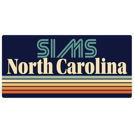 Sims North Carolina 5 x 2.5-Inch Fridge Magnet Retro Design