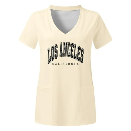 Womens Plus Size Top V Neck Short Sleeved Pockets Prints T Shirt Shirts for Women with Sleeves Womens Active Shirt Blank Shirts Short Sleeve Scrub Jackets Womens Baseball Tee Womens Short
Womens Plus Size Top V Neck Short Sleeved Pockets Prints T Shirt Shirts for Women with Sleeves Womens Active Shirt Blank Shirts Short Sleeve Scrub Jackets Womens Baseball Tee Womens Short