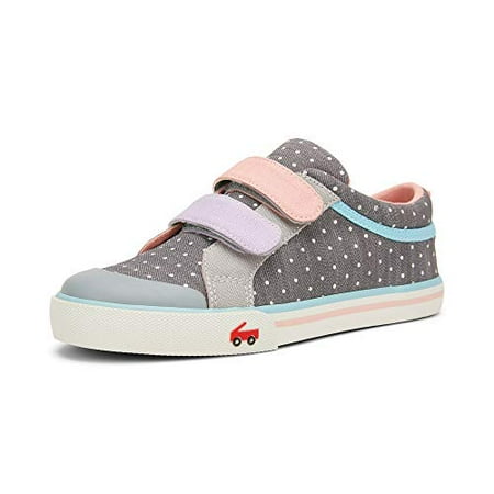 See Kai Run Robyne Sneakers for Kids Gray Denim 13 M US Little Kid