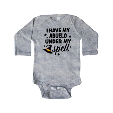 Inktastic I Have My Abuelo Under My Spell with Cute Witch Hat Gift Baby Boy or Baby Girl Long Sleeve Bodysuit
Inktastic I Have My Abuelo Under My Spell with Cute Witch Hat Gift Baby Boy or Baby Girl Long Sleeve Bodysuit