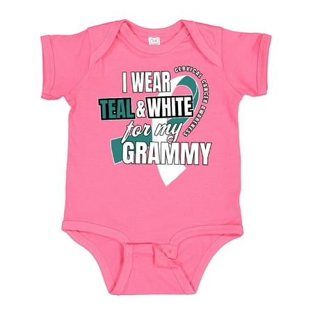 Inktastic I Wear Teal and White for My Grammy Cervical Cancer Awareness Gift Baby Boy or Baby Girl Bodysuit
Inktastic I Wear Teal and White for My Grammy Cervical Cancer Awareness Gift Baby Boy or Baby Girl Bodysuit