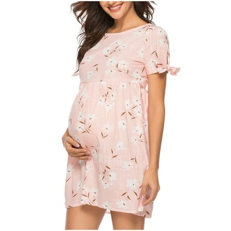 DxhmoneyHX Womens Floral Short Sleeve Summer Maternity Nursing Breastfeeding Dress Casual Comfy Boho Beach Dresses Pregnancy Clothes
DxhmoneyHX Womens Floral Short Sleeve Summer Maternity Nursing Breastfeeding Dress Casual Comfy Boho Beach Dresses Pregnancy Clothes