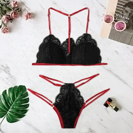 WGOUP Sexy Floral Lace Lingerie Bra+G-string Thong Set Babydoll Sleepwear Underwear Black(Buy 2 Get 1 Free)
WGOUP Sexy Floral Lace Lingerie Bra+G-string Thong Set Babydoll Sleepwear Underwear Black(Buy 2 Get 1 Free)