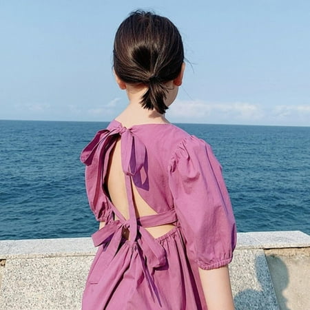Girls Solid Color Square Summer Dress Back Bow Tie Kids Dresses For Girls Princess Dress Children Clothes Casual Wear 3-8Y
Girls Solid Color Square Summer Dress Back Bow Tie Kids Dresses For Girls Princess Dress Children Clothes Casual Wear 3-8Y