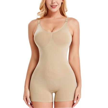 Gotoly Womens Seamless V Neck Bodysuit Butt Lifter Leotard Stretchy Jumpsuit Tops Slim Fit Full Body Shaper Comfort Shapewear (Beige Medium/Large)
Gotoly Womens Seamless V Neck Bodysuit Butt Lifter Leotard Stretchy Jumpsuit Tops Slim Fit Full Body Shaper Comfort Shapewear (Beige Medium/Large)