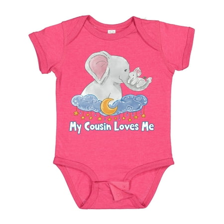 Inktastic My Cousin Loves Me Cute Elephants Clouds Moon and Stars Gift Baby Boy or Baby Girl Bodysuit
Inktastic My Cousin Loves Me Cute Elephants Clouds Moon and Stars Gift Baby Boy or Baby Girl Bodysuit