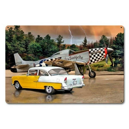 Past Time Signs RRS043 18 x 12 in. Rat Rod Studios Mustang & Chevy Satin Sign
Past Time Signs RRS043 18 x 12 in. Rat Rod Studios Mustang & Chevy Satin Sign