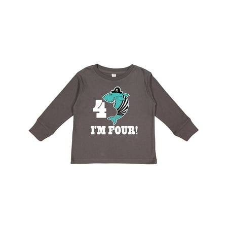 Inktastic 4th Birthday Pirate 4 Year Old Shark Gift Toddler Boy or Toddler Girl Long Sleeve T-Shirt
Inktastic 4th Birthday Pirate 4 Year Old Shark Gift Toddler Boy or Toddler Girl Long Sleeve T-Shirt