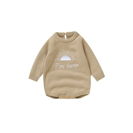 Suealasg Newborn Girl Boy Sweater Romper Baby Fall Clothes 1 3 6 9 12 18 Months Infant Long Sleeve Sun Rainbow Knitted Sweater Bodysuit
Suealasg Newborn Girl Boy Sweater Romper Baby Fall Clothes 1 3 6 9 12 18 Months Infant Long Sleeve Sun Rainbow Knitted Sweater Bodysuit