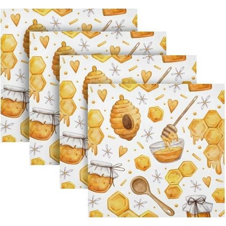 BESTKITTY Watercolor Honey Gold Cloth Napkins Set of 4 Washable Polyester Dinner Napkins 20 x 20 in Soft Reusable Table Linen Napkins for Home Xmas Holiday Party Wedding
BESTKITTY Watercolor Honey Gold Cloth Napkins Set of 4 Washable Polyester Dinner Napkins 20 x 20 in Soft Reusable Table Linen Napkins for Home Xmas Holiday Party Wedding