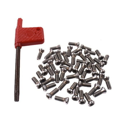 50pcs M3.5 x 10mm Insert Torx Screw for Carbide Inserts Lathe Tool & Screwdriver