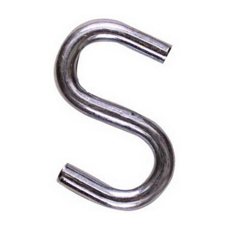3pk National Hardware N273-425 Heavy Open S Hook 2 Inch Zinc Plated Steel Bulk