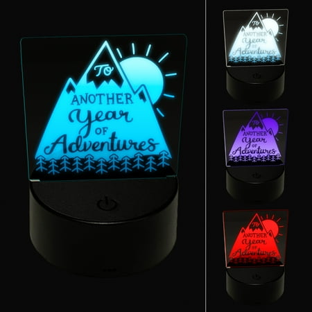 To Another Year of Adventures Anniversary Love LED Night Light Sign 3D Illusion Desk Nightstand Lamp
To Another Year of Adventures Anniversary Love LED Night Light Sign 3D Illusion Desk Nightstand Lamp