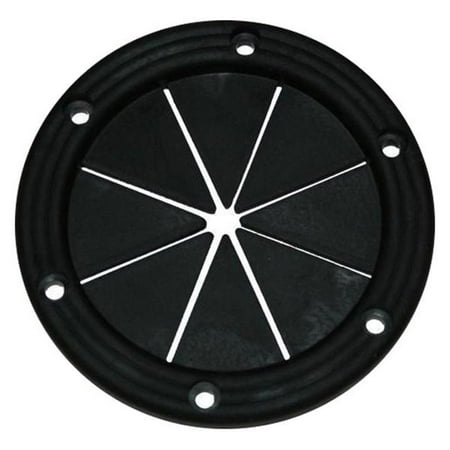 4 in. Utility Rod Grommet Black - Set of 2
