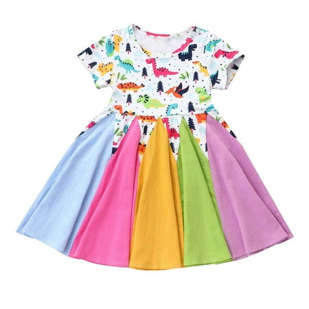 DTBPRQ Toddler Girl Dress Short Sleeve Summer Dress Rainbow Dress Floral Print Casual Clothing Pride Dress
DTBPRQ Toddler Girl Dress Short Sleeve Summer Dress Rainbow Dress Floral Print Casual Clothing Pride Dress