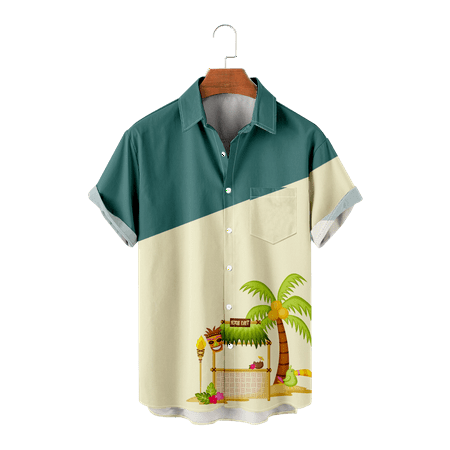 MLFU Men s Coconut Tree Casual Button-Down Short Sleeve Shirts Regular Printed Hawaii Shirts Summer Polo Shirts Regular & Big Man Sizes
MLFU Men s Coconut Tree Casual Button-Down Short Sleeve Shirts Regular Printed Hawaii Shirts Summer Polo Shirts Regular & Big Man Sizes