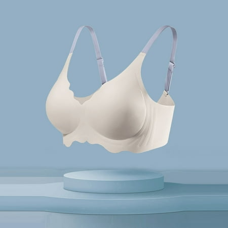 LEEy-world Womens Lingerie Women Full Cup Thin Underwear Bra Plus Size Wireless Adjustable Lace Bra Large Lize Lace Bras White
