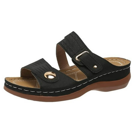 Ediodpoh Ladies Casual Sandals Fashionable Solid Color Casual Flat Sandals Sandals for Women Black 6.5(37)
Ediodpoh Ladies Casual Sandals Fashionable Solid Color Casual Flat Sandals Sandals for Women Black 6.5(37)