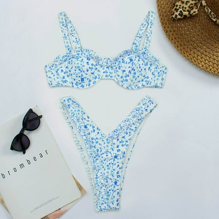 Yoslce Women S Two Piece Halter Swimsuit Bikini 23 New Fashion With Bra Pad No Steel Quick Drying Single Wearing Floral Swimsuit Split Swimsuit Split Suitbathing Suit For Women White
Yoslce Women S Two Piece Halter Swimsuit Bikini 23 New Fashion With Bra Pad No Steel Quick Drying Single Wearing Floral Swimsuit Split Swimsuit Split Suitbathing Suit For Women White
