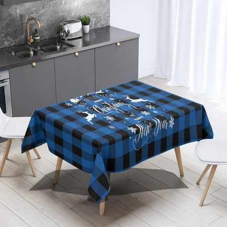 Xmarks Christmas Tablecloth Square Plaid Table Cloth with Reindeer&Snowflake Decorations Heavy Duty Table Cover for Dining Party & Holidays
Xmarks Christmas Tablecloth Square Plaid Table Cloth with Reindeer&Snowflake Decorations Heavy Duty Table Cover for Dining Party & Holidays