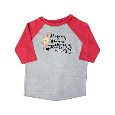 Inktastic Massachusetts Home is Where The Heart is with Watercolor Floral Gift Toddler Toddler Girl T-Shirt
Inktastic Massachusetts Home is Where The Heart is with Watercolor Floral Gift Toddler Toddler Girl T-Shirt