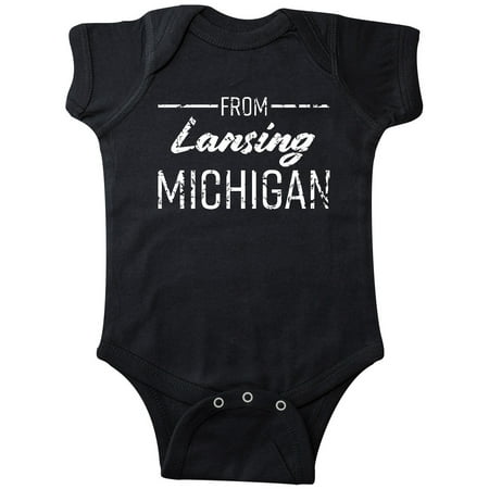 Inktastic From Lansing Michigan in White Distressed Text Gift Baby Boy or Baby Girl Bodysuit
Inktastic From Lansing Michigan in White Distressed Text Gift Baby Boy or Baby Girl Bodysuit
